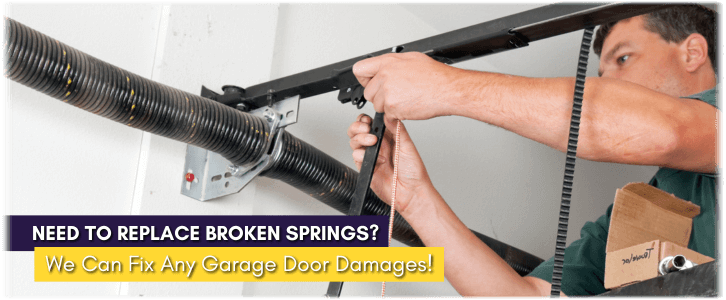 Broken Garage Door Spring Chesapeake VA