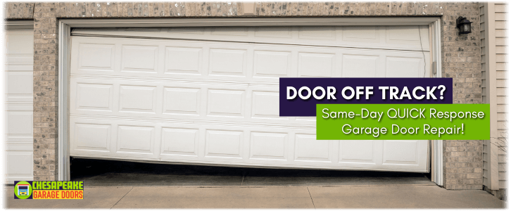 Garage Door Off Track In Chesapeake VA